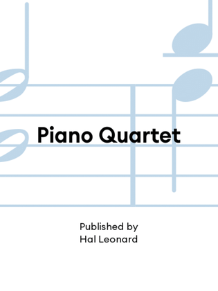 Book cover for Piano Quartet