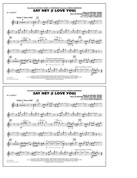 Say Hey (I Love You) - Bb Clarinet