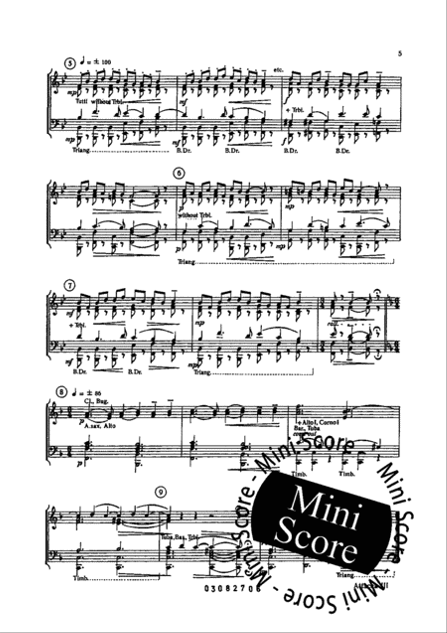 Short Pieces Concert Band scores gallery preview page 8
