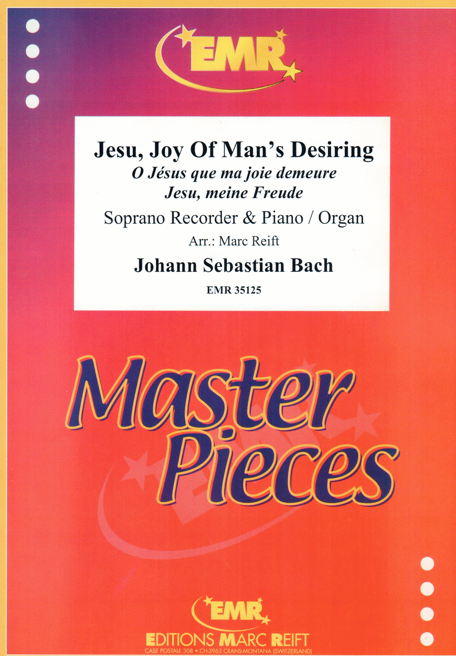 Jesu, Joy Of Man's Desiring Soprano Recorder scores gallery preview page 1