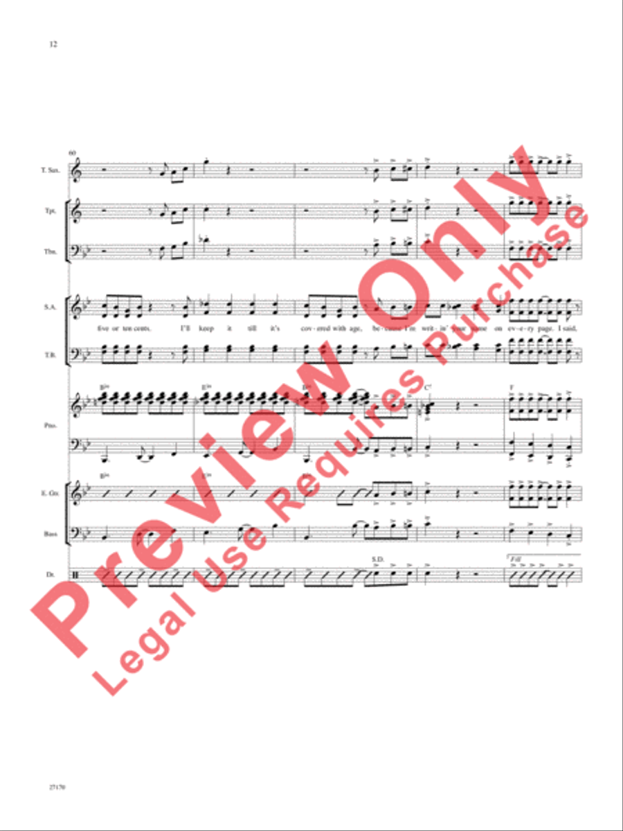 Hey, Good Lookin' Choir scores gallery preview page 13