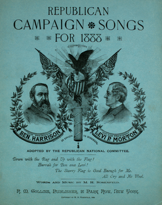 Republican Songs For 1888