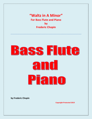 Waltz in A Minor - Bass Flute and Piano - Chamber music