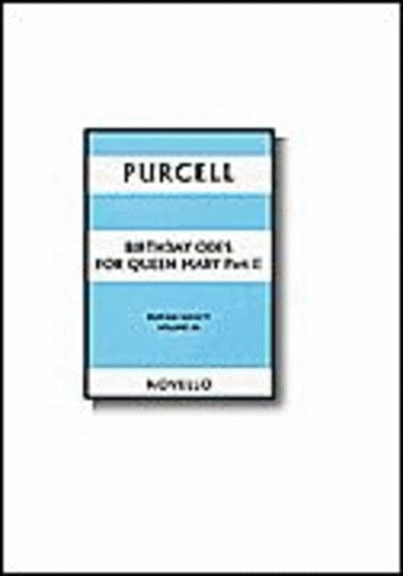 Purcell Society Volume 24 - Birthday Odes For Queen Mary Part II (Paperback)