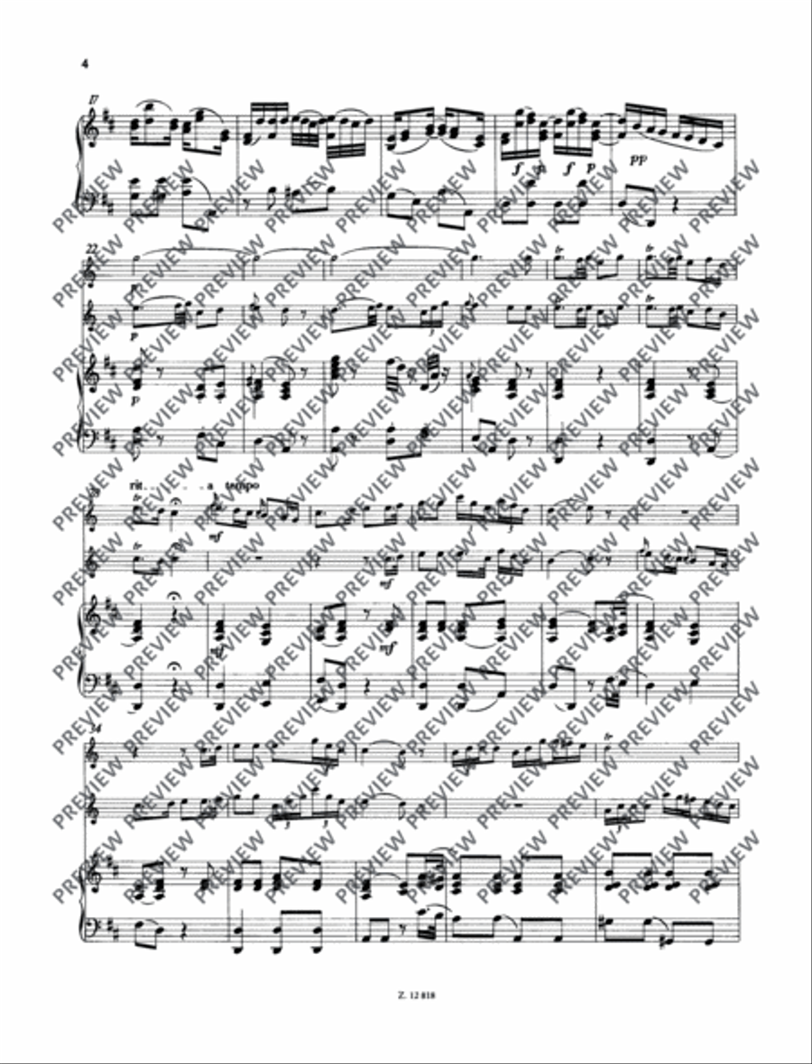 Concertino D major Piano scores gallery preview page 5