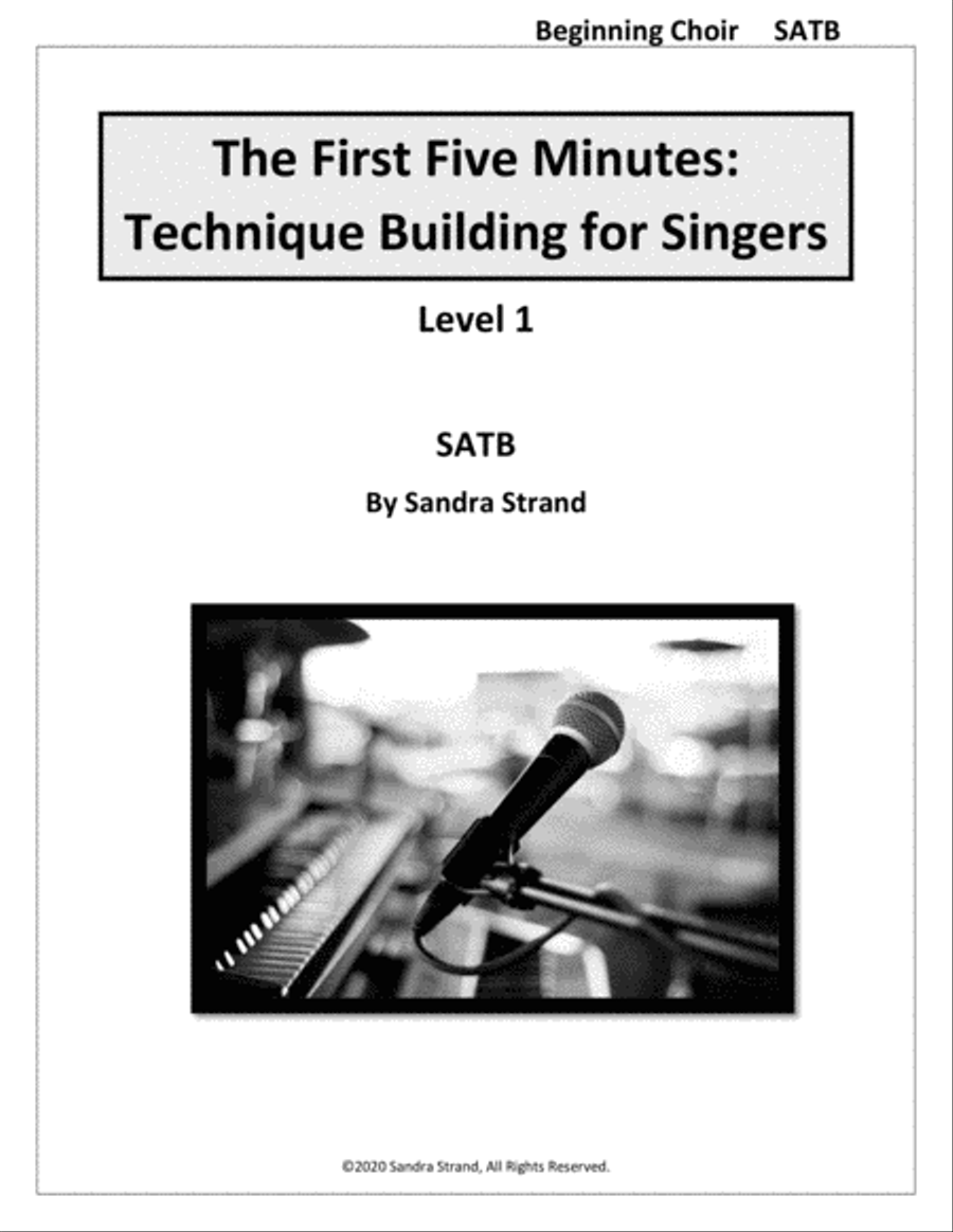 The First Five Minutes: Technique Building for Singers - Level 1 4-Part scores gallery preview page 1