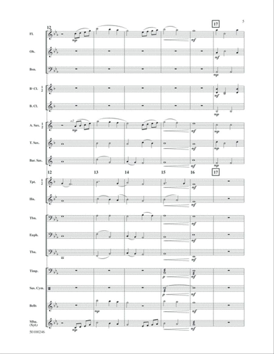 Chorale for Band Concert Band scores gallery preview page 5