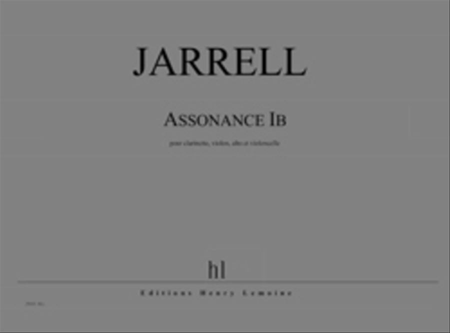 Assonance Ib Clarinet scores gallery preview page 1