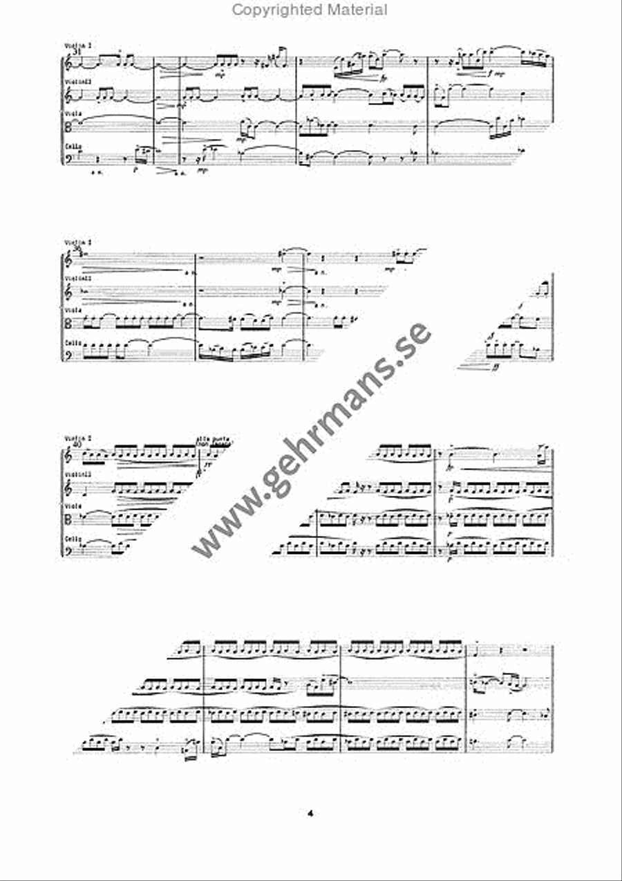 Quartetto d'Archi String Quartet scores gallery preview page 4