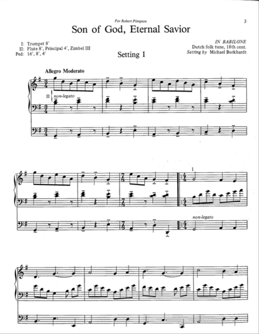 Six General Hymn Improvisations, Set 1 Organ scores gallery preview page 2
