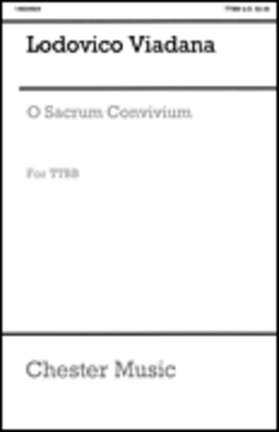 O Sacrum Convivium TTBB scores gallery preview page 1