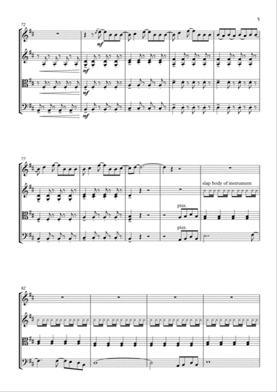 Milk String Quartet scores gallery preview page 5