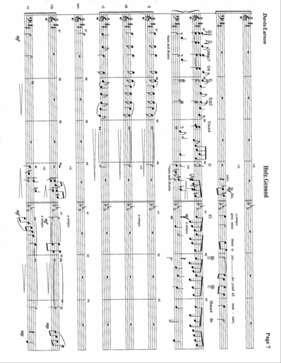 Holy Ground 4-Part scores gallery preview page 8