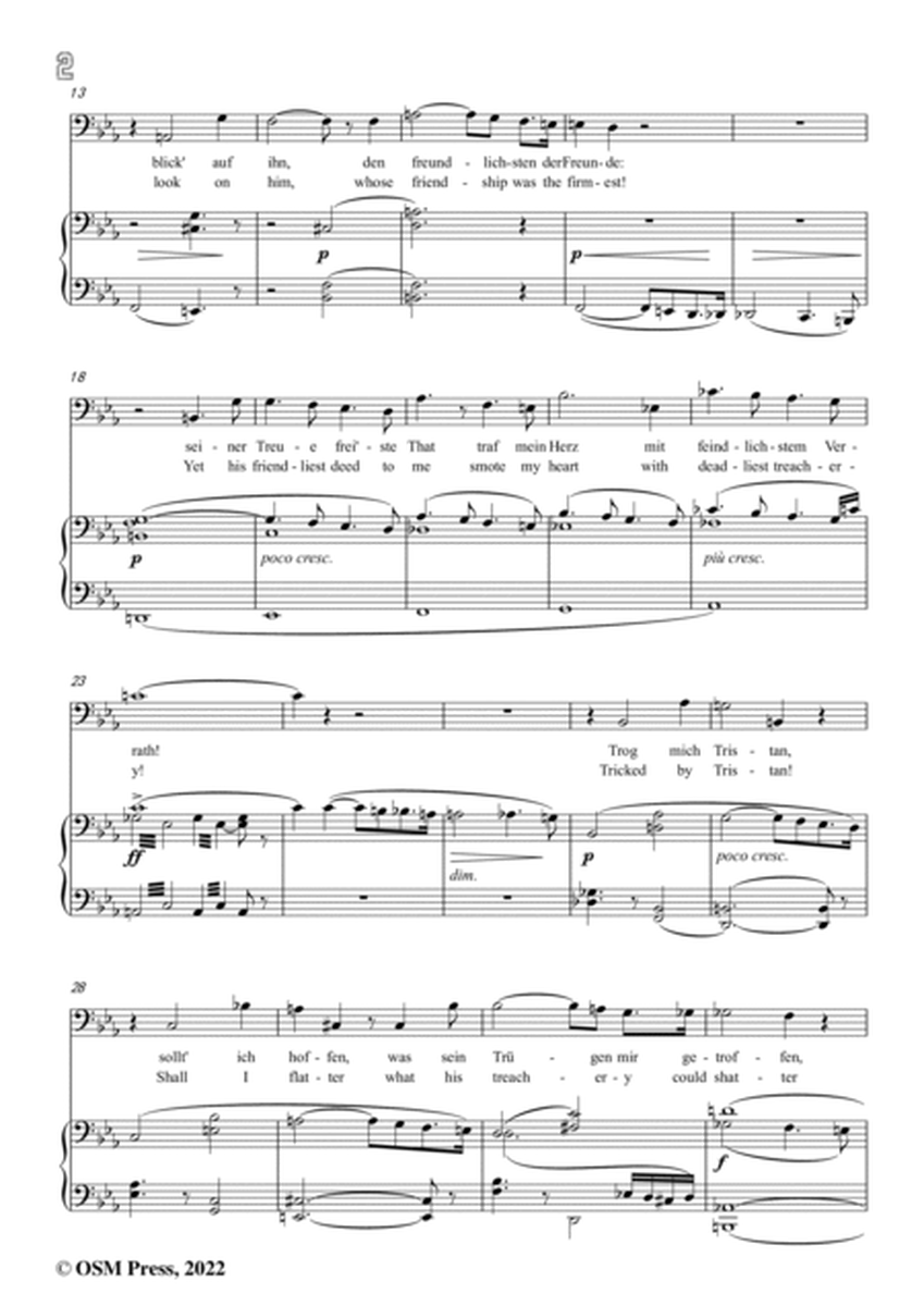 R. Wagner-Tatest du's wirklich?,in c minor,from 'Tristan und Isolde,WWV 90' image number null