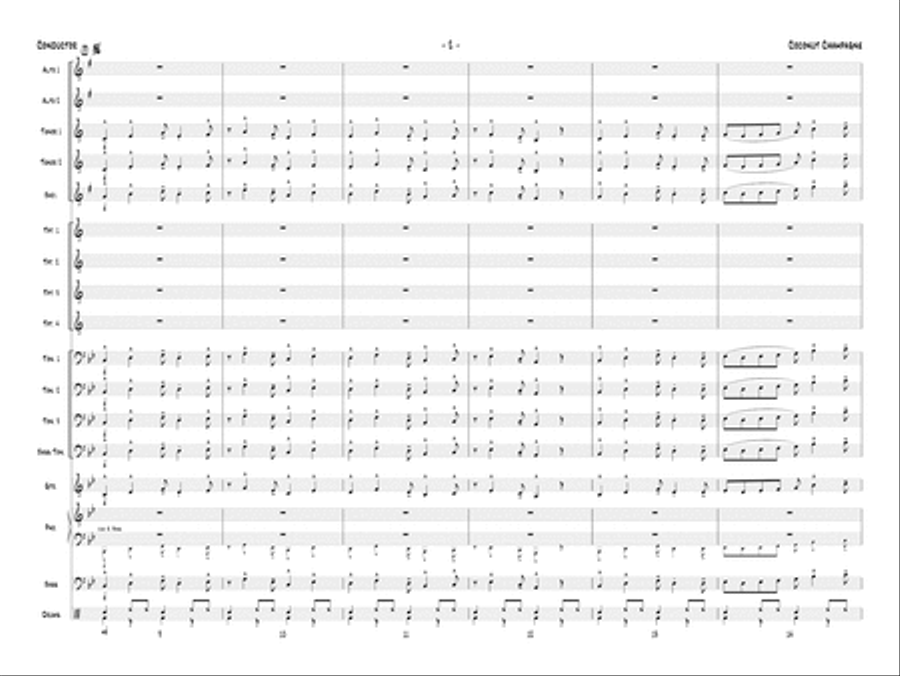 Coconut Champagne: Score Jazz Ensemble scores gallery preview page 4