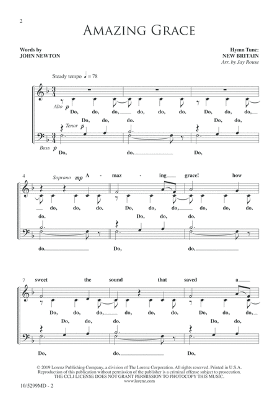 Four-part Hymns: A Cappella, Vol. II 4-Part scores gallery preview page 2