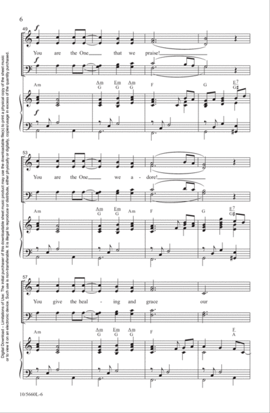 Wonderful, Merciful Savior 4-Part scores gallery preview page 6