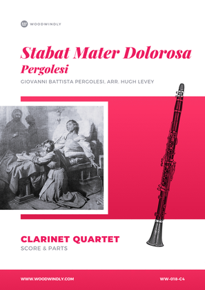 Book cover for Stabat Mater Dolorosa - Pergolesi - Clarinet Quartet