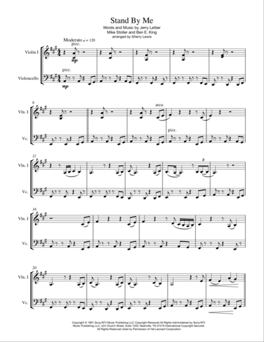 Stand By Me String Duet scores gallery preview page 4