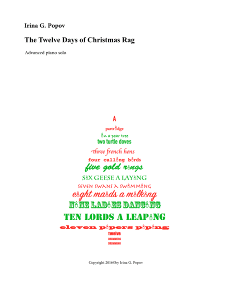 The Twelve Days of Christmas Rag image number null