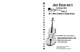 Book cover for Jazz VIolin Duet book 3 in string keys