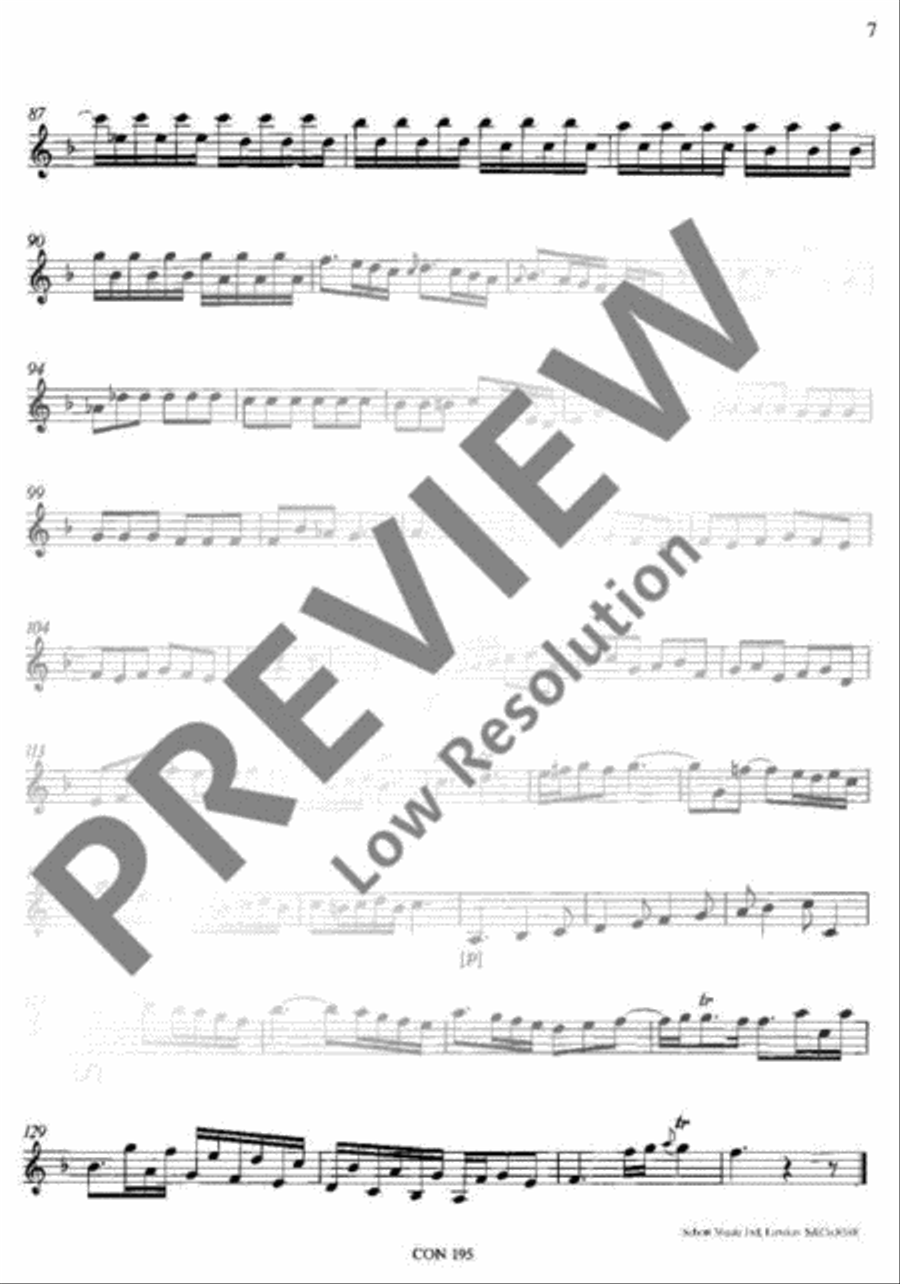 Concerto F Major Violin scores gallery preview page 8