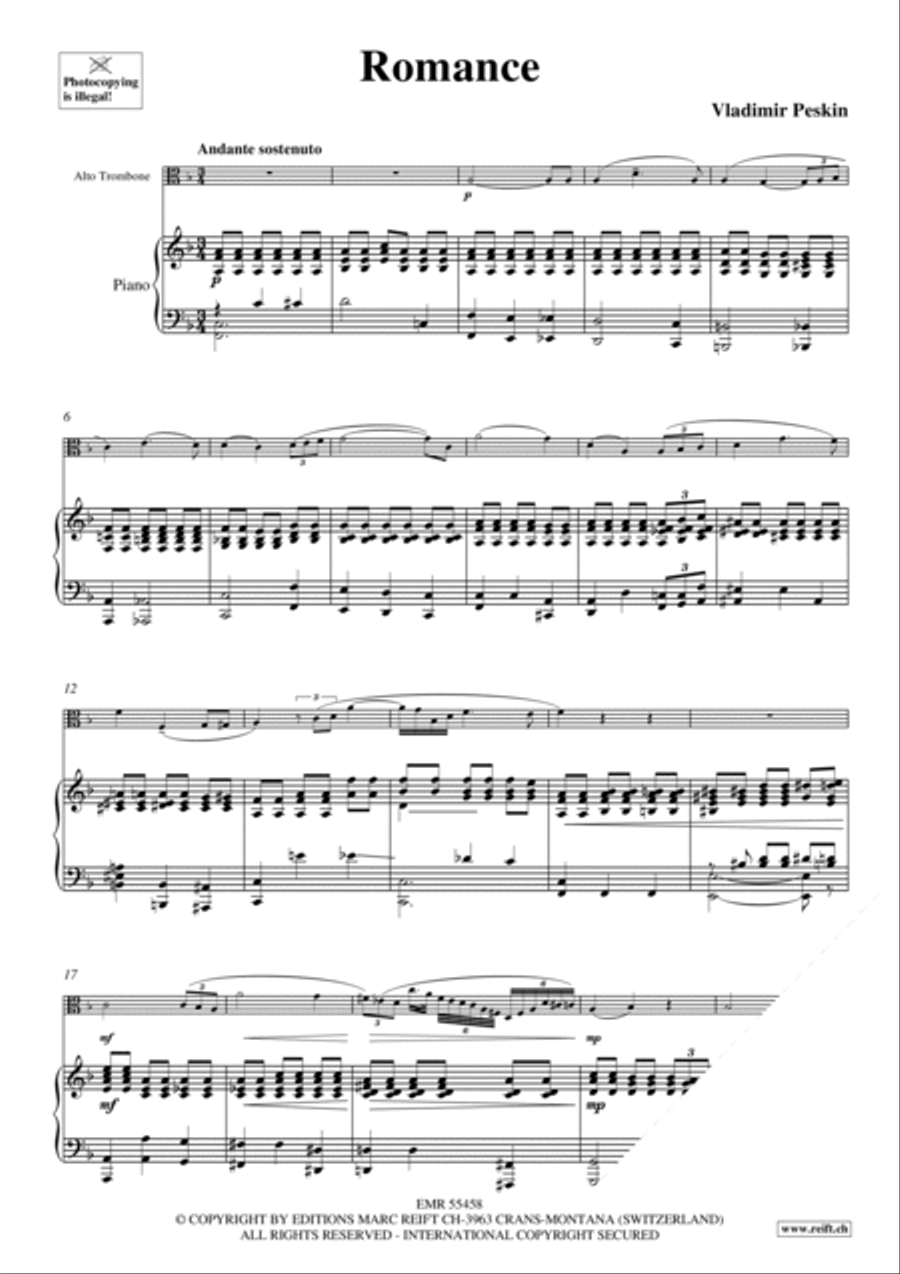Romance Piano Accompaniment scores gallery preview page 3