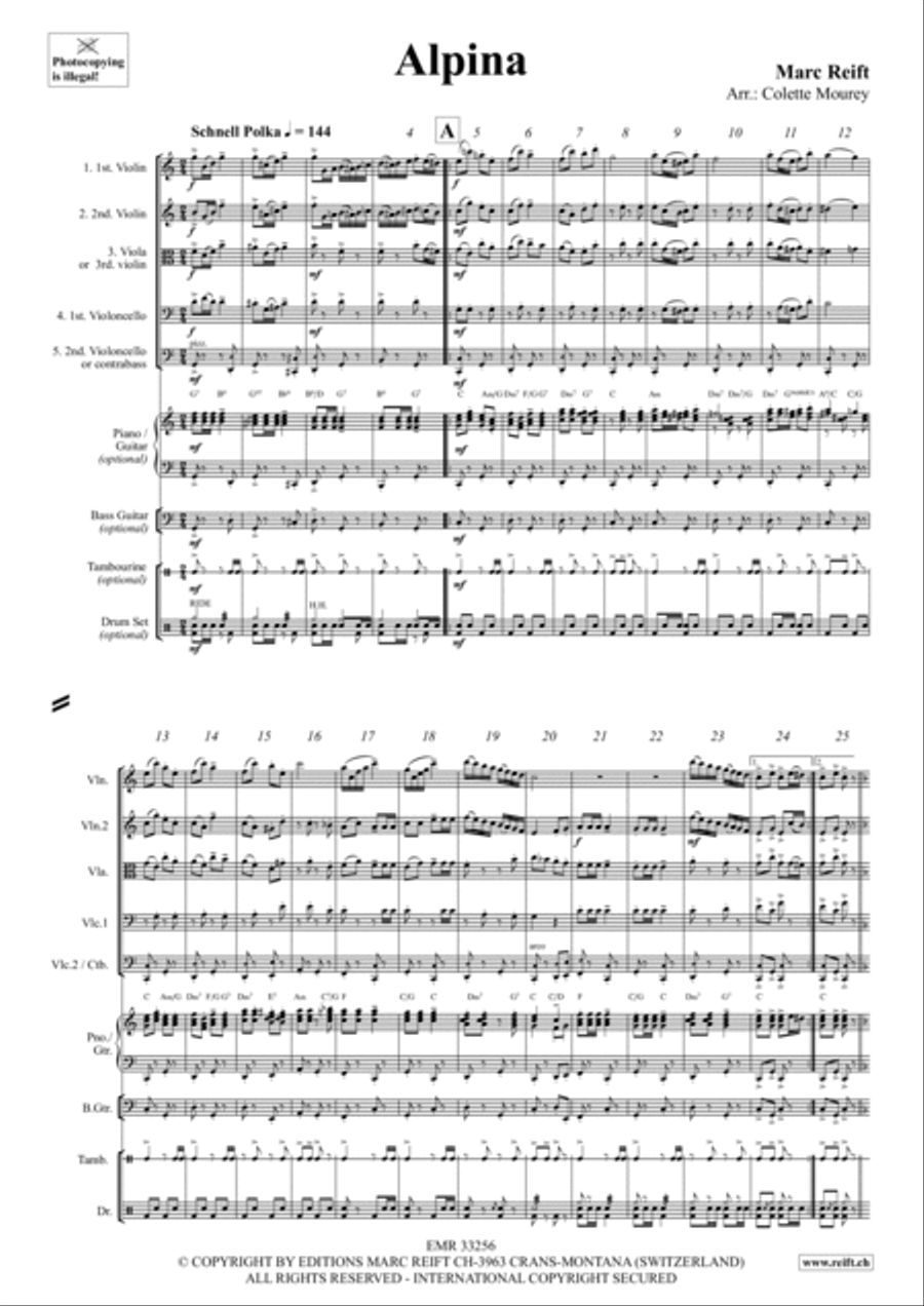 Alpina Bass Guitar scores gallery preview page 2