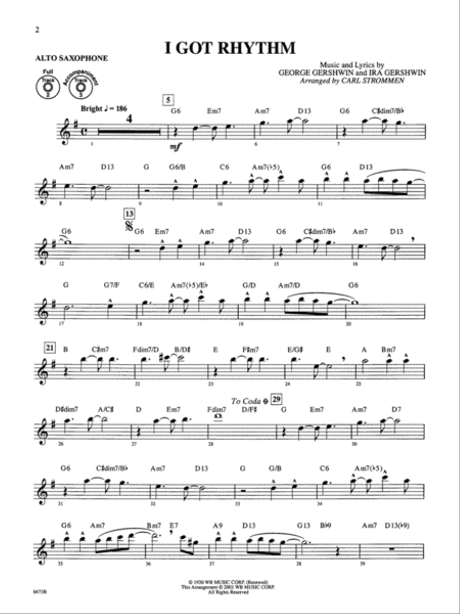 Gershwin by Special Arrangement Alto Saxophone scores gallery preview page 5