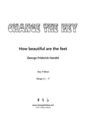 How beautiful are the feet - F Minor