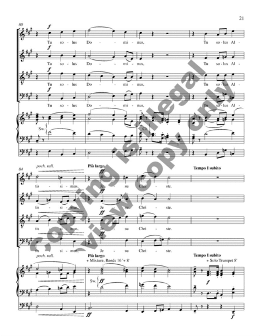 Missa in dulci jubilo (Choral Score) 4-Part scores gallery preview page 21