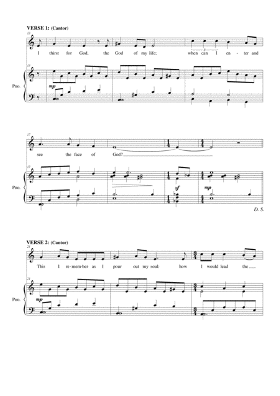 Psalm 42: Like the Deer that Yearns Unison Choir scores gallery preview page 3