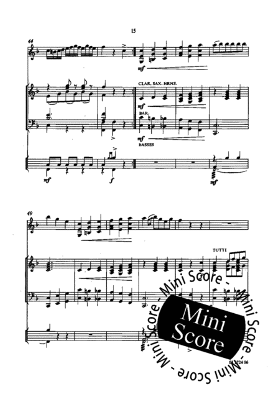Swedish Quadrille and Polonaise Concert Band scores gallery preview page 18
