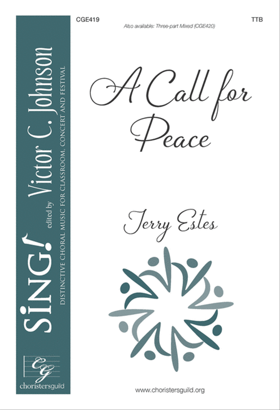 A Call for Peace (TTB opt. a capella with percussion) TTBB scores gallery preview page 1