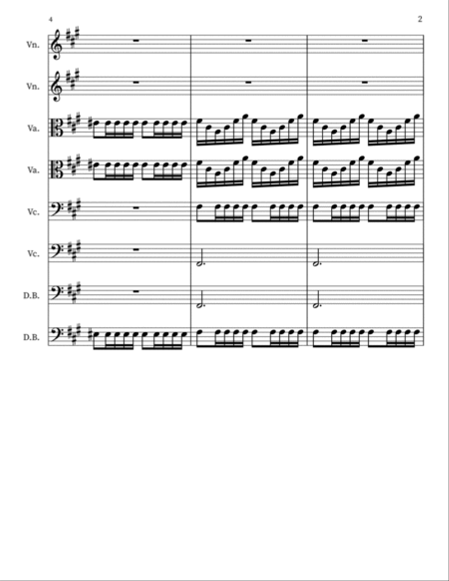 String Octet in F# minor, Op. 1 - Score Only Chamber Music scores gallery preview page 2