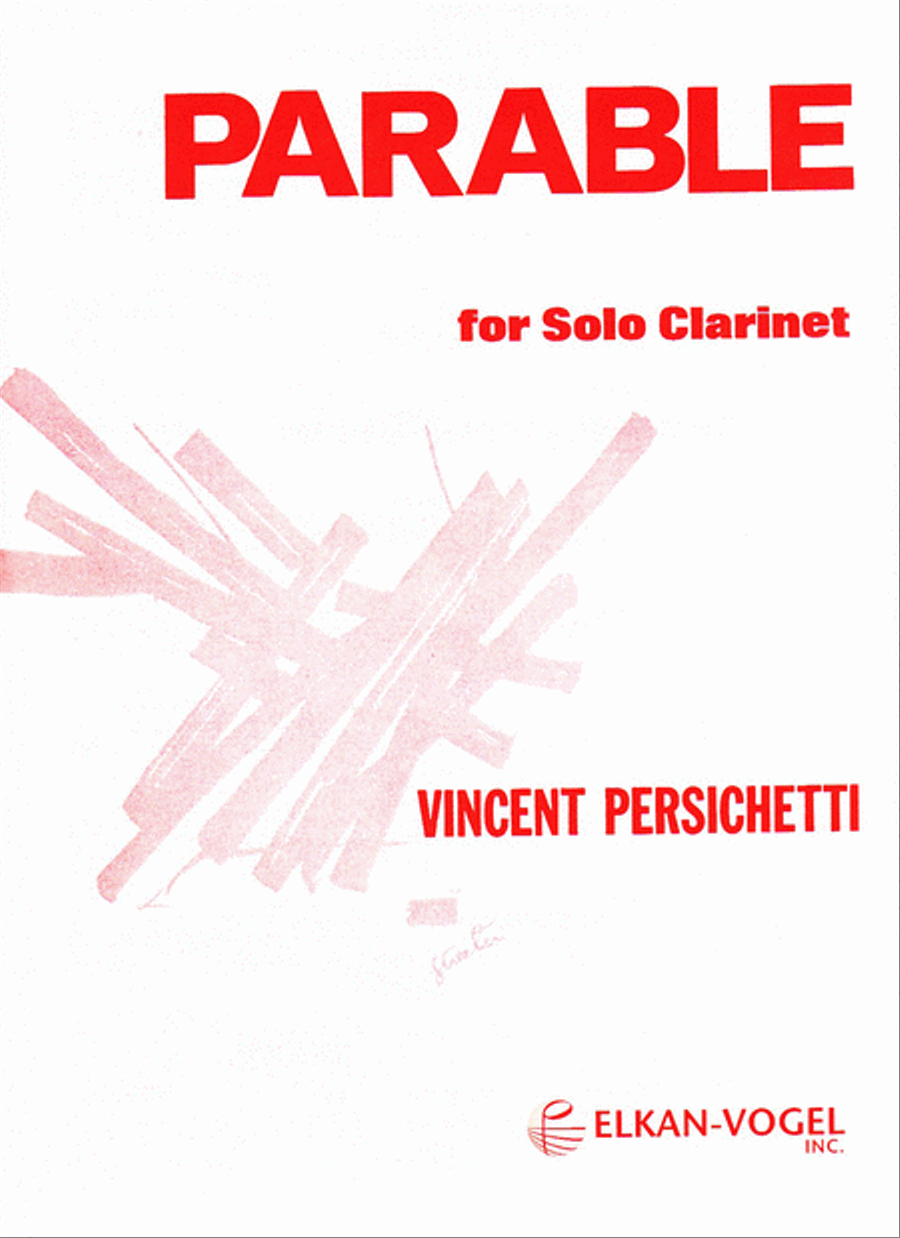 Parable For Solo Clarinet Chamber Music scores gallery preview page 1