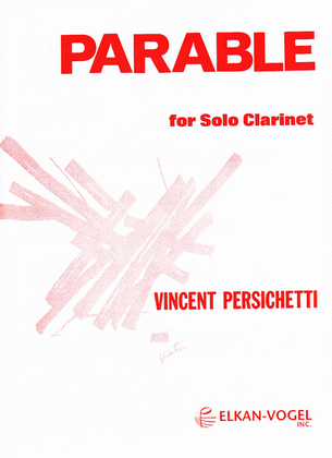 Book cover for Parable For Solo Clarinet