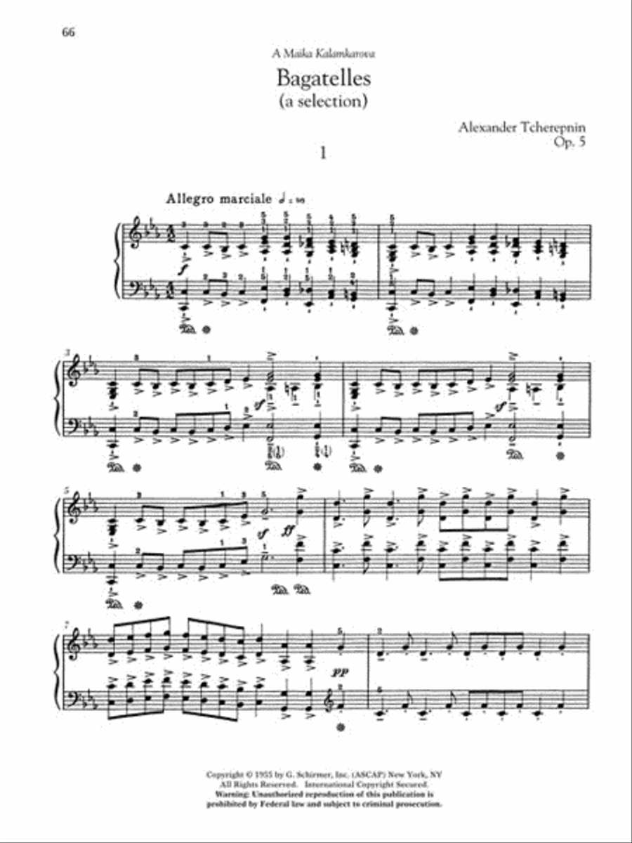 20th Century American Composers - Upper Intermediate Level Piano