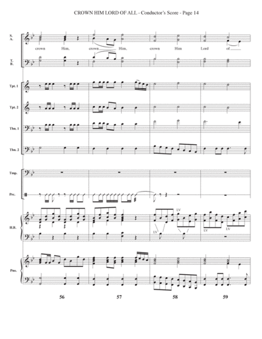 Crown Him Lord Of All (A Concerto on "All Hail The Power Of Jesus' Name") (Brass) - Full Score