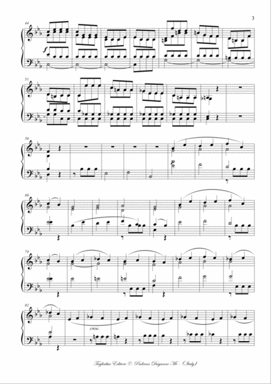 SYMPHONY N° 5 in C minor - Allegro con brio - Arr. for Piano Piano Solo scores gallery preview page 3