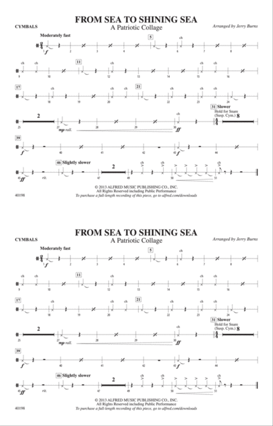 From Sea to Shining Sea: Cymbals
