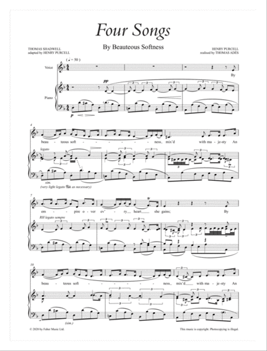 Four Songs Voice scores gallery preview page 2