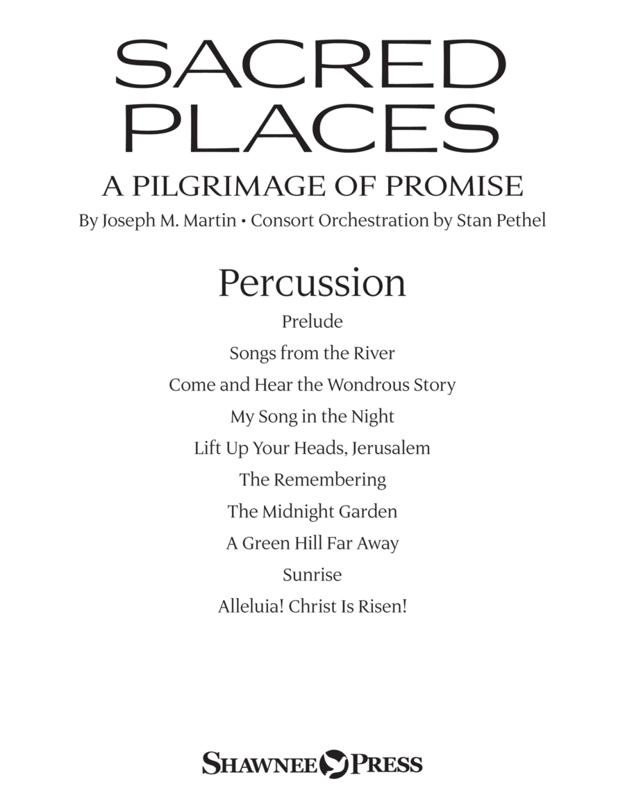 Sacred Places - Percussion Choir scores gallery preview page 1