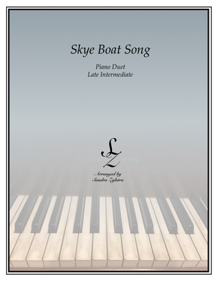 Book cover for Skye Boat Song (Theme from "Outlander") (1 piano, 4 hand duet)