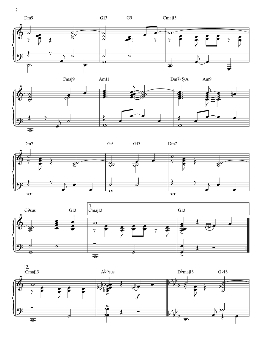 Mack The Knife [Jazz version] (arr. Brent Edstrom) Piano Solo scores gallery preview page 2
