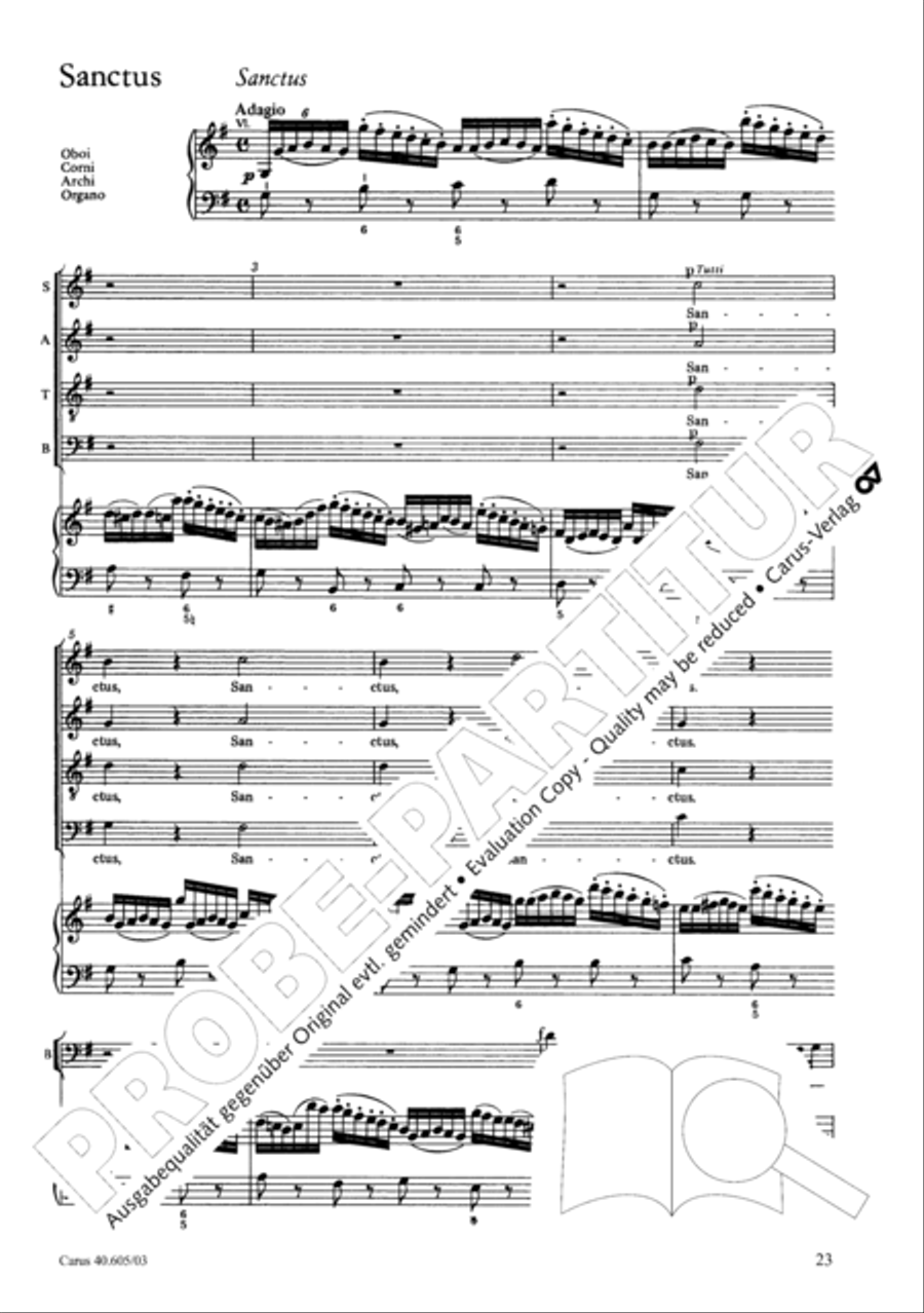 Nikolai Mass (Missa Sancti Nicolai) 4-Part scores gallery preview page 24