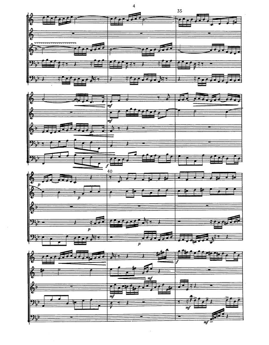 Great Fugue in G Minor for Brass Quintet Brass Quintet scores gallery preview page 4
