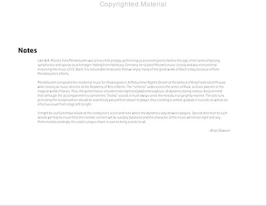 Midsummer Night's Dream, A: Scherzo Percussion Ensemble scores gallery preview page 3