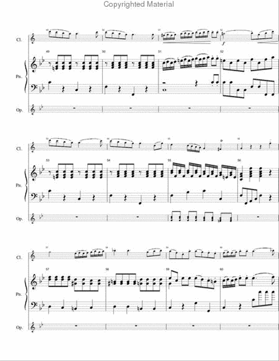 Concerto No. 3, 1st Movement Clarinet Solo scores gallery preview page 7