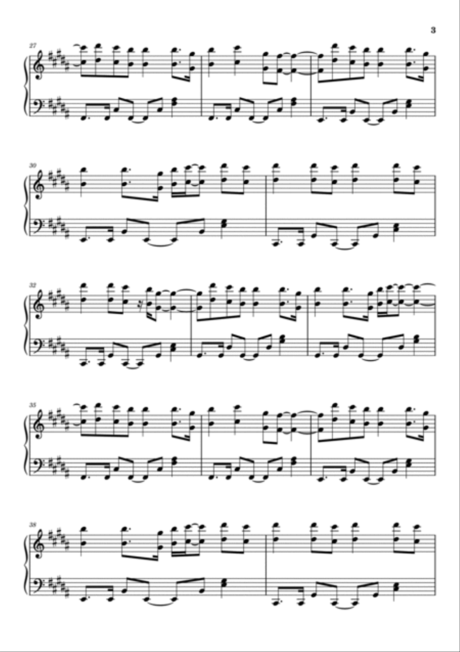 Ocean Drive Piano Solo scores gallery preview page 3